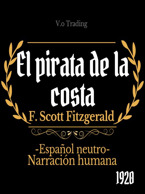 Title details for El pirata de la costa by F. Scott Fitzgerald - Wait list